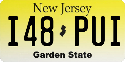 NJ license plate I48PUI