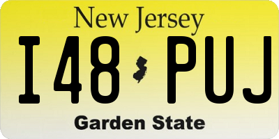 NJ license plate I48PUJ