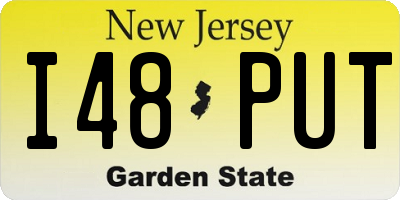 NJ license plate I48PUT