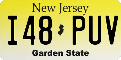 NJ license plate I48PUV