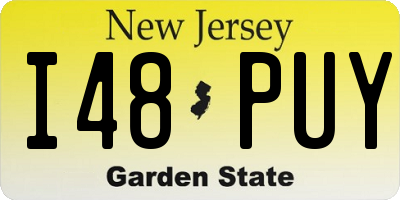 NJ license plate I48PUY