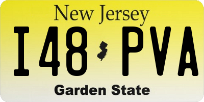 NJ license plate I48PVA