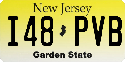 NJ license plate I48PVB