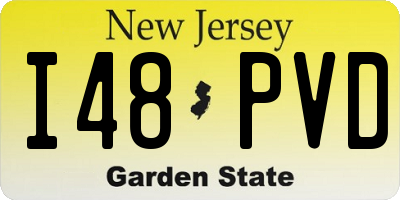 NJ license plate I48PVD