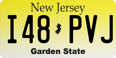 NJ license plate I48PVJ