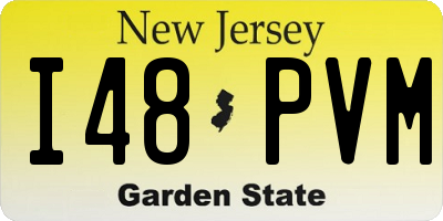 NJ license plate I48PVM