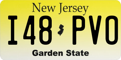 NJ license plate I48PVO