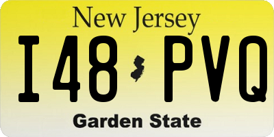 NJ license plate I48PVQ