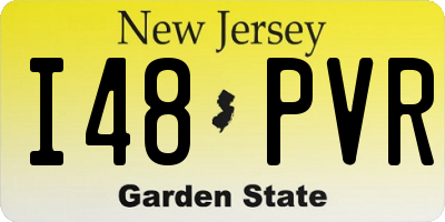 NJ license plate I48PVR