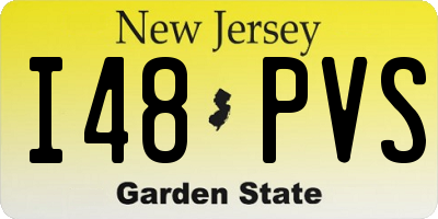 NJ license plate I48PVS