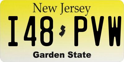 NJ license plate I48PVW