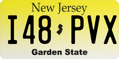 NJ license plate I48PVX