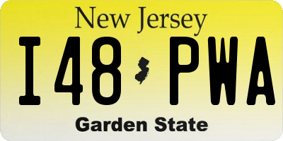 NJ license plate I48PWA