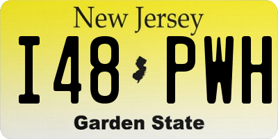 NJ license plate I48PWH