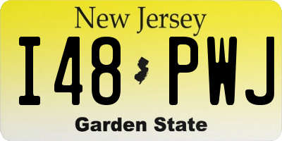 NJ license plate I48PWJ