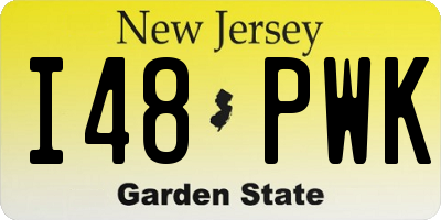 NJ license plate I48PWK