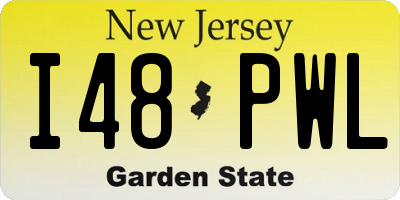 NJ license plate I48PWL