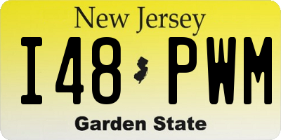 NJ license plate I48PWM