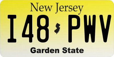 NJ license plate I48PWV