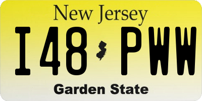 NJ license plate I48PWW