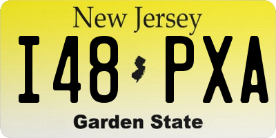 NJ license plate I48PXA