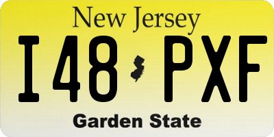 NJ license plate I48PXF