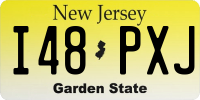 NJ license plate I48PXJ