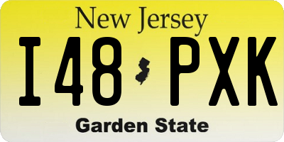 NJ license plate I48PXK