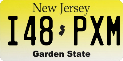 NJ license plate I48PXM