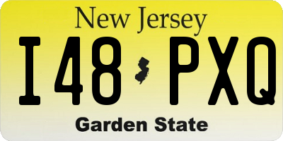 NJ license plate I48PXQ
