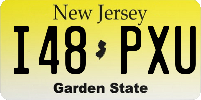 NJ license plate I48PXU