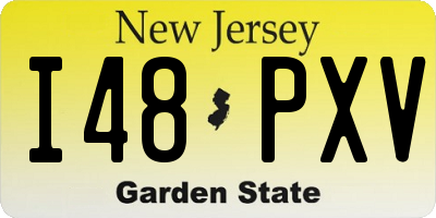NJ license plate I48PXV