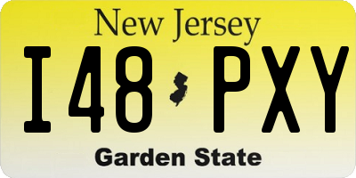 NJ license plate I48PXY