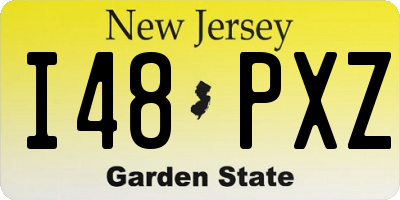NJ license plate I48PXZ