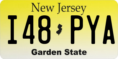 NJ license plate I48PYA
