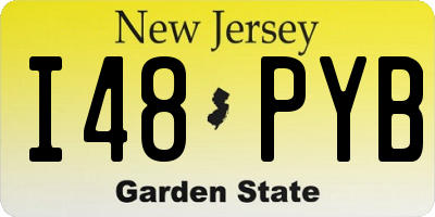 NJ license plate I48PYB