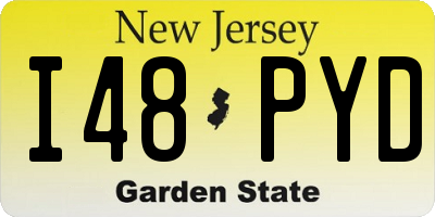 NJ license plate I48PYD