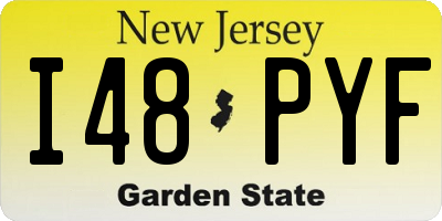 NJ license plate I48PYF