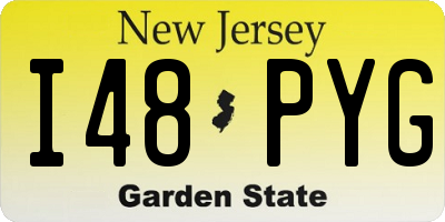 NJ license plate I48PYG