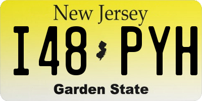 NJ license plate I48PYH