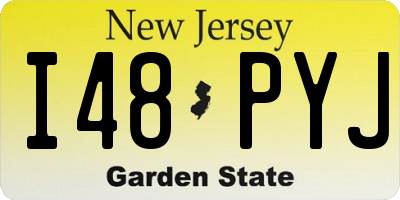 NJ license plate I48PYJ