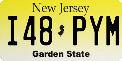 NJ license plate I48PYM