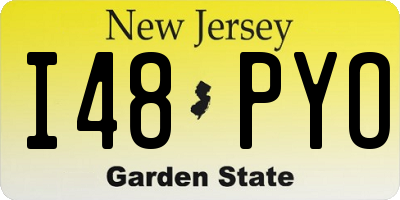 NJ license plate I48PYO
