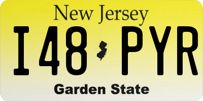 NJ license plate I48PYR