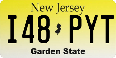 NJ license plate I48PYT