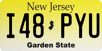 NJ license plate I48PYU