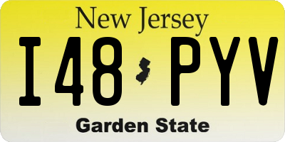 NJ license plate I48PYV