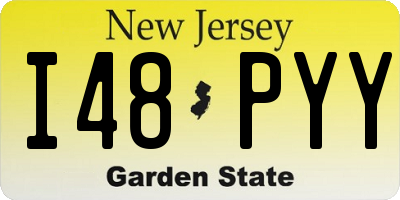 NJ license plate I48PYY