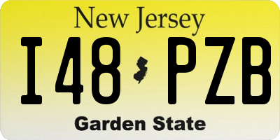 NJ license plate I48PZB