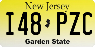 NJ license plate I48PZC